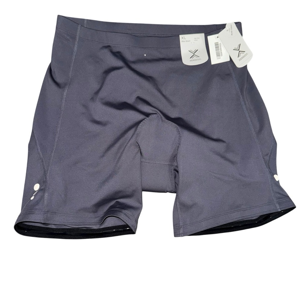 Xersion Women’s XL Classic Charcoal Bike Shorts Quick-Dri Reflective NWT